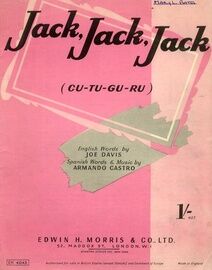 Jack Jack  Jack ( Cu Tu Gu Ru) - Song with English and Spanish Words