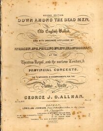 Down Among the Dead Men - Old English Ballad