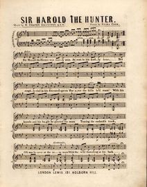 Sir Harold the Hunter - Song for Voice and Pianoforte