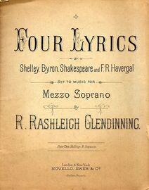 Four Lyrics set to music for Mezzo Soprano - For Piano and Voice