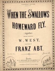 When the Swallows Homeward Fly (Agathe) - Song