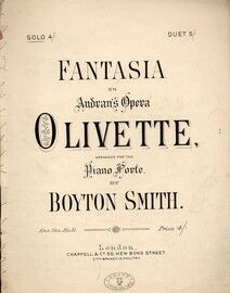 Fantasia on Audran's Opera "Olivette" - Piano Solo