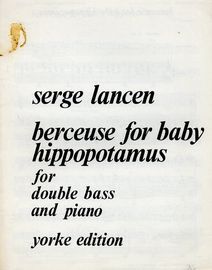 Berceuse for baby hippopotamus - for Double Bass and Piano