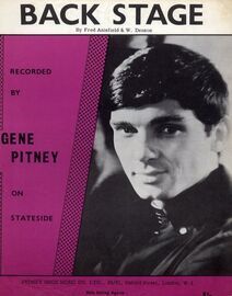 Back Stage - Song Recorded by Gene Pitney