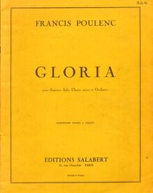 Gloria - For Soprano, Choir and Orchestra (Piano Reduction)