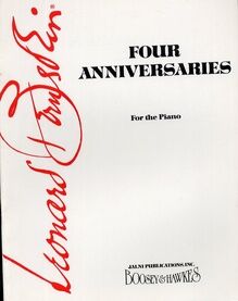 Four Anniversaries - For the Piano