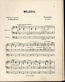 Menuet in G Major - For Organ - Op. 14, No. 1