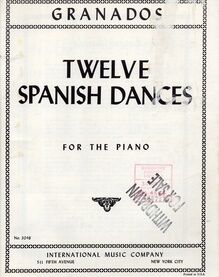 Twelve Spanish Dances for Piano - No. 3048