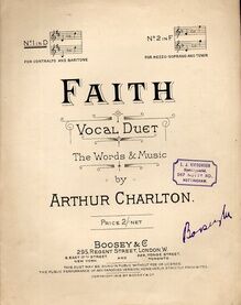 Faith - Vocal Duet in the Key of D Major for Contralto and Baritone