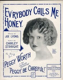 Everybody Calls me Honey - Song Featuring Peggy Worth - In the Laughing Sensation "Peggy be Careful"