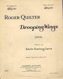 Drooping Wings - Song in the Key of G Minor for Lower Voice