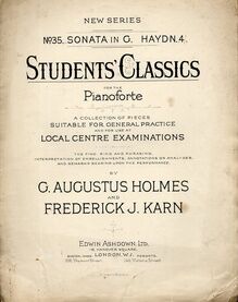 Students Classics - No. 35 Sonata in G