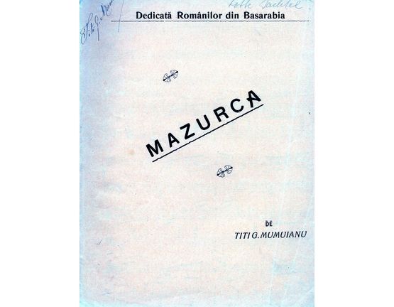  | Mazurca - For Piano - Handwritten and Signed by Composer