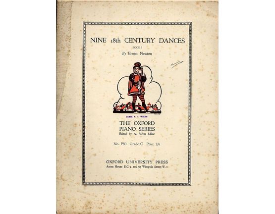  | Nine 18th Century Dances - Book 1 - Nos. 1 to 5 - from The Oxford Piano Series