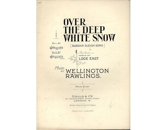  | Over the Deep White Snow (Russian Sleigh Song) No. 2 in B Flat