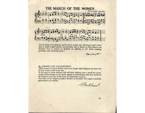  | The March of the Women - Short Piano Piece inspired by Sufferage - Including quote from composer and Emmeline Pankhurst