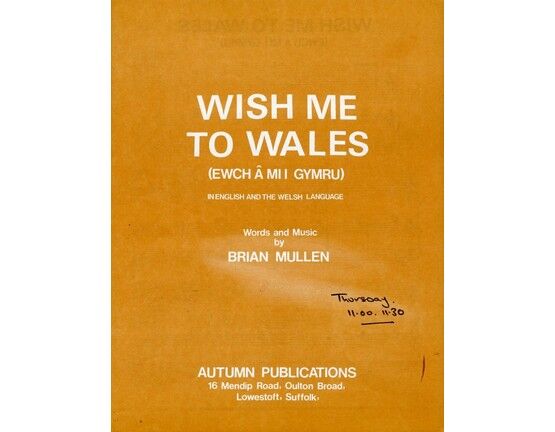  | Wish me to Wales (Ewch A Mi I Gymru) - In English and Welsh