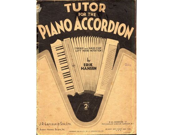 1 | Tutor for the Piano Accordion - Treble and bass clef left hand notation