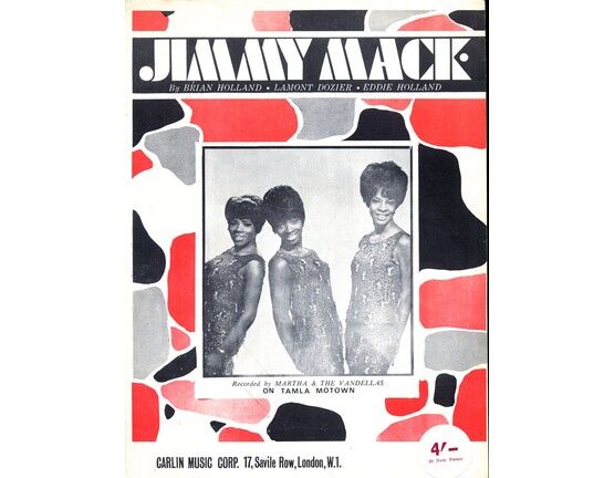 10002 | Jimmy Mack - Song - Featuring Martha and the Vandellas - Special Order for Andrew Kay