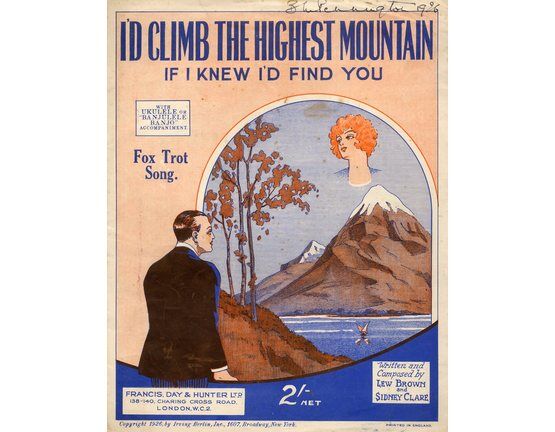 10084 | (I'd climb the highest mountain ) If I knew I'd find you - Fox Trot Song