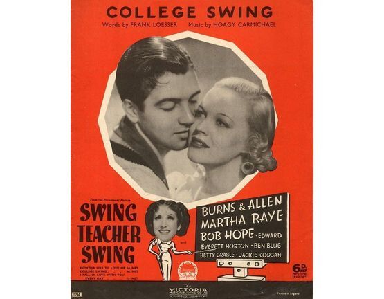 10085 | College Swing - From the Paramount Picture "Swing Teacher Swing" - Featuring Martha Raye, Betty Grable and Skinnay Ennis