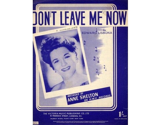 10085 | Don't Leave me Now - Featuring Anne Shelton