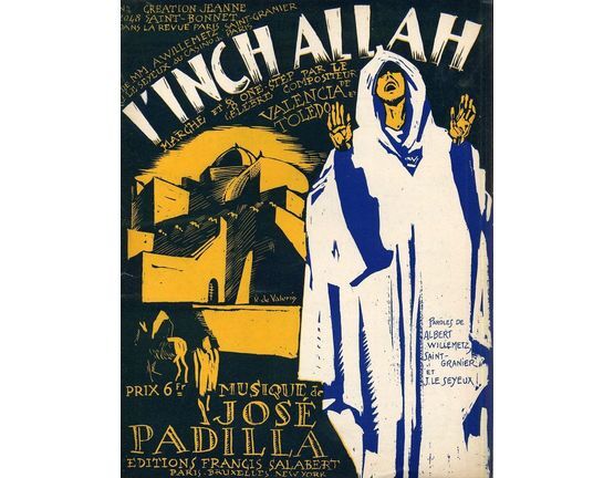 10129 | I' Inch Allah - 6/8 Spanish One Step - For Piano Solo - French Edition