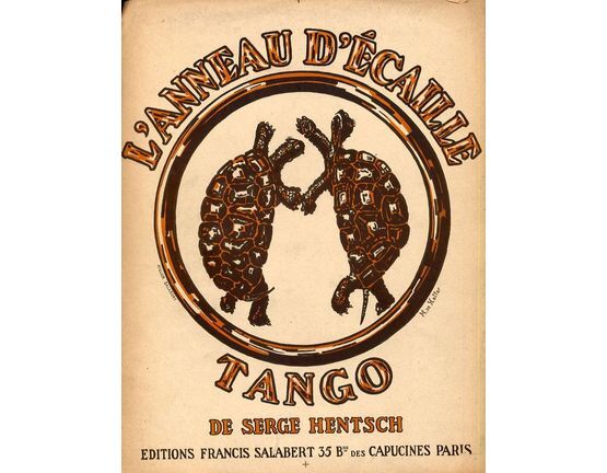 10129 | L'Anneau D'Ecaille - Tango - For Piano Solo - French Edition