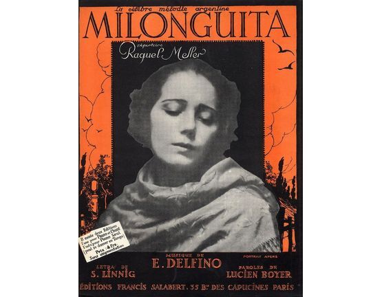 10129 | Milonguita - Celebre Melodie Argentine - For Piano Solo - Repertoire Raquel Meller - French Edition