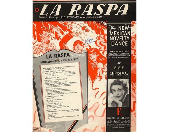 10139 | La Raspa - The new Mexican novelty dance - For Piano and Voice with chord symbols - With instructions to the steps