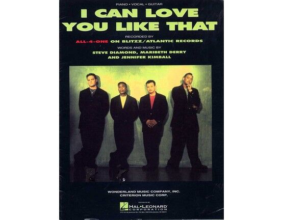 10141 | I can love you like that - Featuring All For One - Piano - Vocal - Guitar