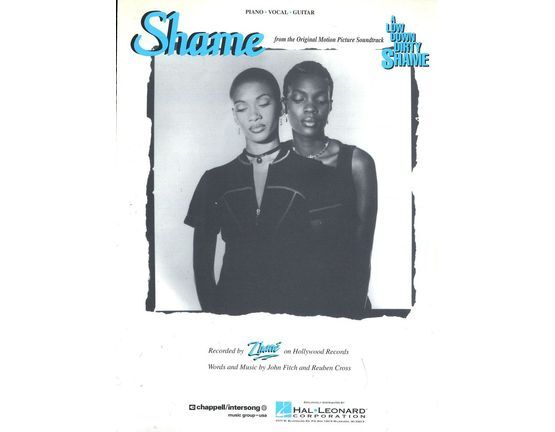 10141 | Shame (From the Original Motion Picture "A Low Down Dirty Shame") - Featuring Zhane' - Piano - Vocal - Guitar