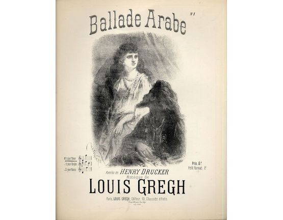 10157 | Ballade Arabe - No. 1 pour Tenor - For Piano and Voice - French Edition