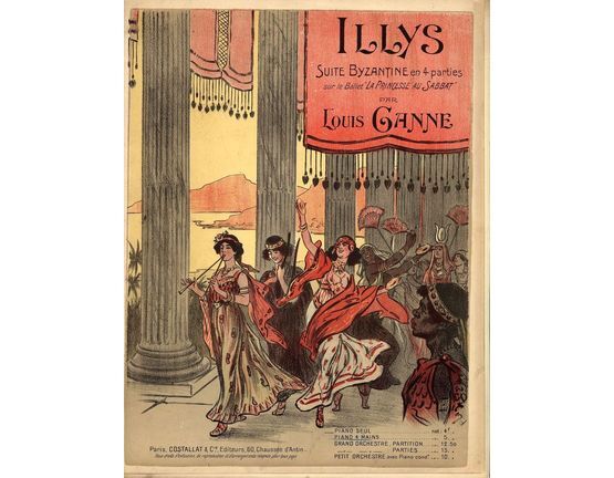 10180 | Illys - Suite Byzantine en 4 parties - Sur le Ballet "La Princesse au Sabbat" - French Edition - Piano 4 Mains - For Piano Duet - French Edition