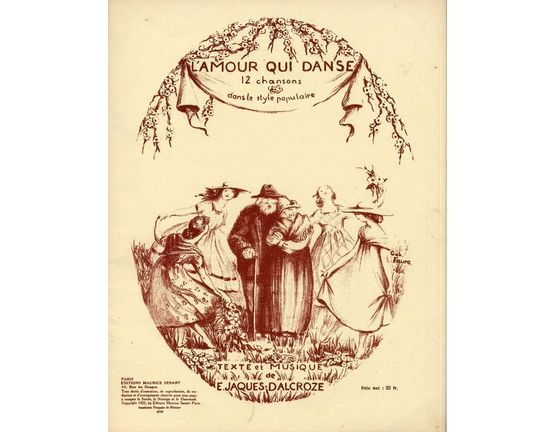 10182 | L'amour qui danse - 12 Chansons dans le style populaire - For Piano and Voice - French Edition