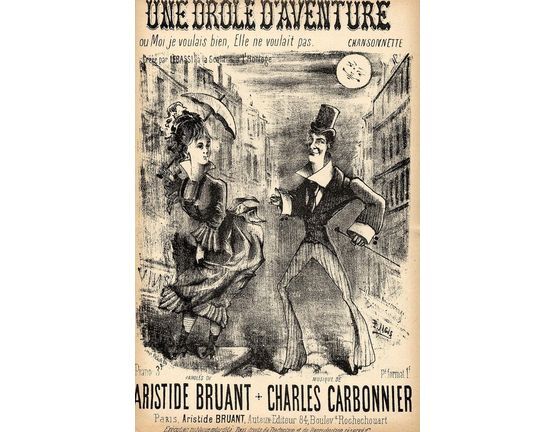 10183 | Une Drole D' Aventure ou "Moi Je Voulais Bien, elle ne voulait pas" - Chansonnette - French Edition