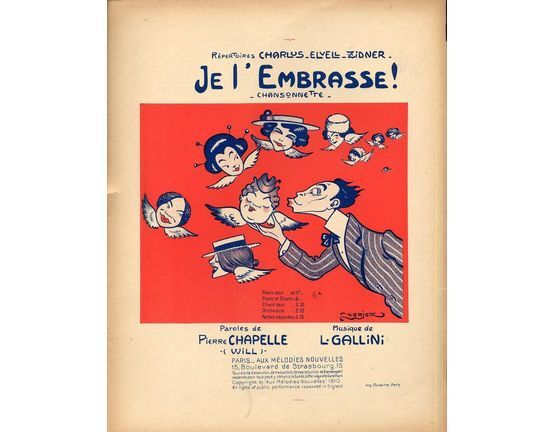 10185 | Je L'Embrasse! Impressions Cosmopolites - For Piano and Voice - French Edition