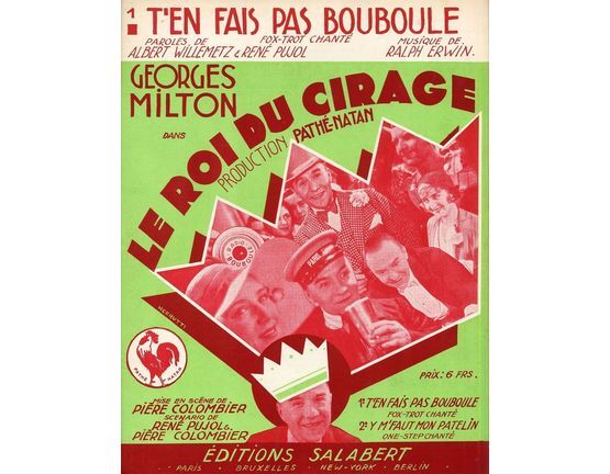 10190 | T'en Fais Pas Bouboule - Fox Trot Chante du film "Le Roi di Cirage" - Creation Milton - French Edition