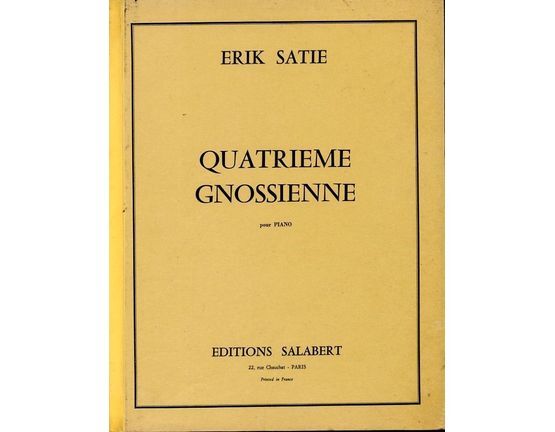 10191 | Erik Satie - Quatrieme Gnossienne pour Piano
