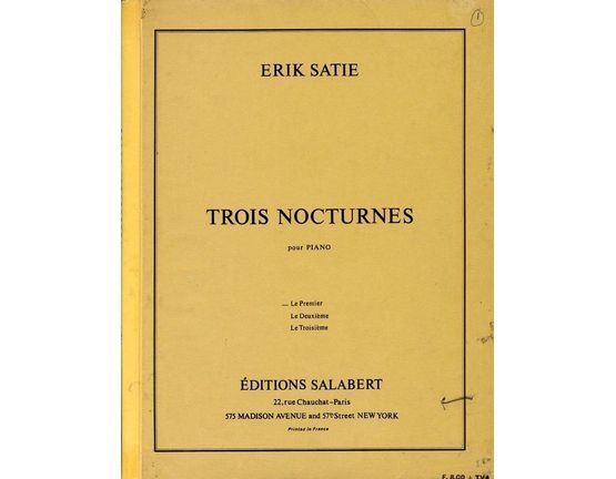 10191 | Erik Satie Trois Nocturnes pour Piano - Le Premier
