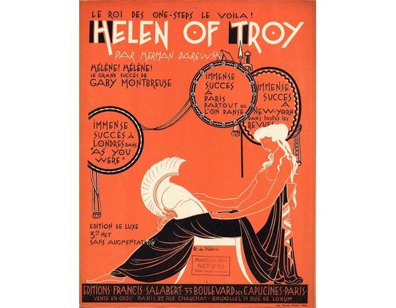 10193 | Helen of Troy - Jazz one-step - For Piano Solo - French Edition