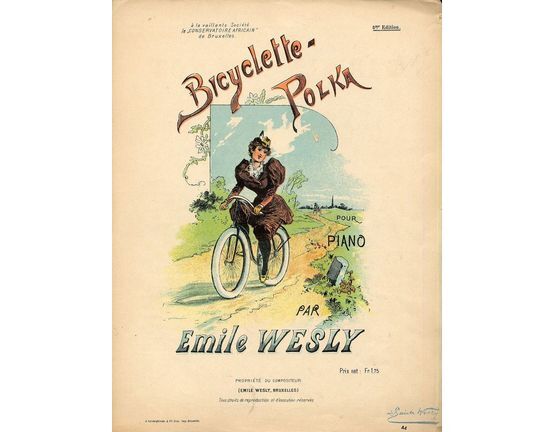 10197 | Bicyclette Polka - Pour Piano - French Edition