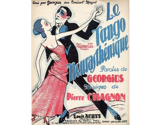 10224 | Le Tango Neurasthenique - Cree par Georgius au Concert Mayol - For Piano and Voice - French Edition