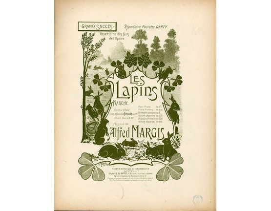 10227 | Les Lapins - Two Step Polka Marche for Piano - Op. 9 - Repertoire des bals de L'Opera - French Edition