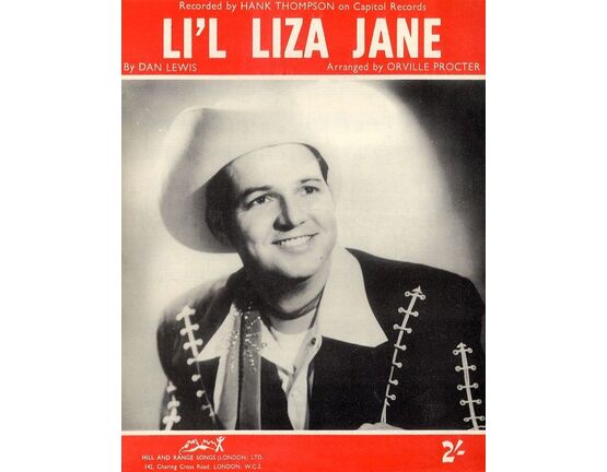 10283 | Li'l Liza Jane - Recorded by Hank Thompson on Capitol Records
