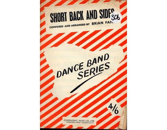 10298 | Short Back and Sides - Dance Band Series -For Violins, 2 E flat Alto Sax, 2 B flat Tenor Sax, E flat Baritone Sax, 2 B flat Trumpets, 2 Trombones, Gui