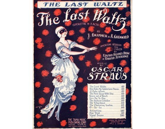 10307 | The Last Waltz from "The Last Waltz" Operetta in 3 Acts - For Voice and Piano