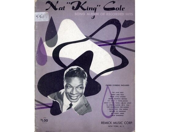 10332 | Nat "King" Cole Song Album of Recorded Hits - Featuring Nat "King" Cole