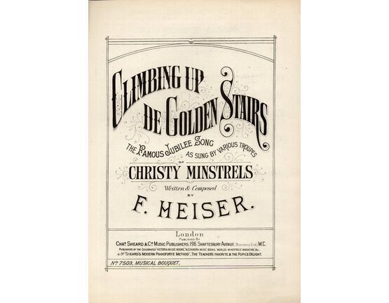 10367 | Climbing up de Golden Stairs - Great Jubilee Song - Sung by the Christy Minstrels