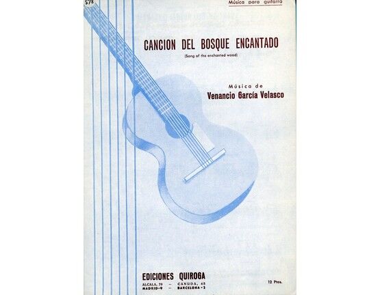 10378 | Cancion De Bosque Encantado (Song of the Enchanted Wood) - For Guitarra